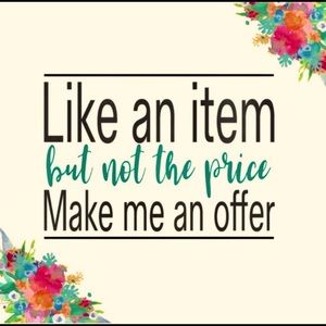 Something caught your eye..make me an offer!